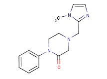 4-[(1-methyl-1H-imidazol-2-yl)methyl]-1-phenyl-2-piperazinone