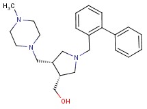 {(3R*,4S*)-1-(biphenyl-2-ylmethyl)-4-[(4-methylpiperazin-1-yl)methyl]pyrrolidin-3-yl}methanol