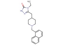 4-ethyl-5-{[1-(1-naphthylmethyl)-4-piperidinyl]methyl}-2,4-dihydro-3H-1,2,4-triazol-3-one