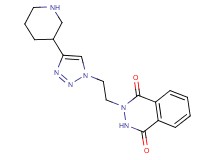 2-{2-[4-(3-piperidinyl)-1H-1,2,3-triazol-1-yl]ethyl}-2,3-dihydro-1,4-phthalazinedione hydrochloride