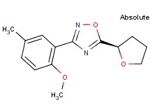 3-(2-methoxy-5-methylphenyl)-5-[(2S)-tetrahydro-2-furanyl]-1,2,4-oxadiazole