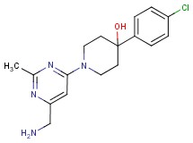 1-[6-(aminomethyl)-2-methylpyrimidin-4-yl]-4-(4-chlorophenyl)piperidin-4-ol