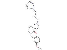 7-(3-methoxybenzyl)-2-[3-(1H-pyrazol-1-yl)propyl]-2,7-diazaspiro[4.5]decan-6-one