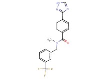 N-methyl-4-(1H-1,2,4-triazol-3-yl)-N-[3-(trifluoromethyl)benzyl]benzamide