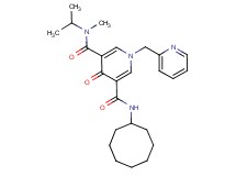 N'-cyclooctyl-N-isopropyl-N-methyl-4-oxo-1-(2-pyridinylmethyl)-1,4-dihydro-3,5-pyridinedicarboxamide