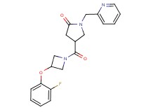 4-{[3-(2-fluorophenoxy)-1-azetidinyl]carbonyl}-1-(2-pyridinylmethyl)-2-pyrrolidinone