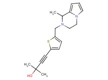 2-methyl-4-{5-[(1-methyl-3,4-dihydropyrrolo[1,2-a]pyrazin-2(1H)-yl)methyl]-2-thienyl}but-3-yn-2-ol