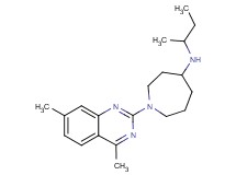 N-(sec-butyl)-1-(4,7-dimethyl-2-quinazolinyl)-4-azepanamine