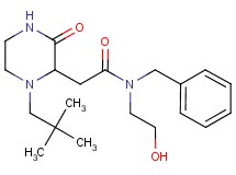 N-benzyl-2-[1-(2,2-dimethylpropyl)-3-oxo-2-piperazinyl]-N-(2-hydroxyethyl)acetamide