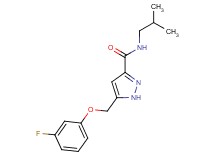 5-[(3-fluorophenoxy)methyl]-N-isobutyl-1H-pyrazole-3-carboxamide