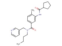 N-butyl-3-[(cyclopentylcarbonyl)amino]-4-methyl-N-(pyridin-3-ylmethyl)benzamide