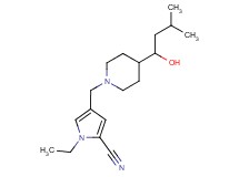 1-ethyl-4-{[4-(1-hydroxy-3-methylbutyl)-1-piperidinyl]methyl}-1H-pyrrole-2-carbonitrile