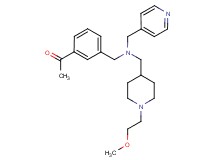 1-(3-{[{[1-(2-methoxyethyl)-4-piperidinyl]methyl}(4-pyridinylmethyl)amino]methyl}phenyl)ethanone