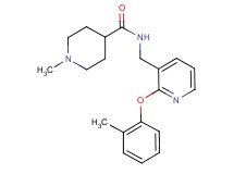 1-methyl-N-{[2-(2-methylphenoxy)-3-pyridinyl]methyl}-4-piperidinecarboxamide