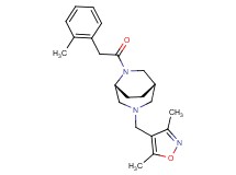 (1S*,5R*)-3-[(3,5-dimethyl-4-isoxazolyl)methyl]-6-[(2-methylphenyl)acetyl]-3,6-diazabicyclo[3.2.2]nonane