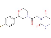 3-{2-[2-(4-fluorophenyl)morpholin-4-yl]-2-oxoethyl}dihydropyrimidine-2,4(1H,3H)-dione