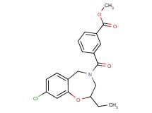 methyl 3-[(8-chloro-2-ethyl-2,3-dihydro-1,4-benzoxazepin-4(5H)-yl)carbonyl]benzoate