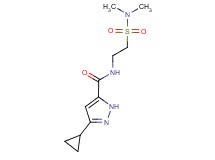 3-cyclopropyl-N-{2-[(dimethylamino)sulfonyl]ethyl}-1H-pyrazole-5-carboxamide