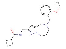 N-{[5-(2-ethoxybenzyl)-5,6,7,8-tetrahydro-4H-pyrazolo[1,5-a][1,4]diazepin-2-yl]methyl}cyclobutanecarboxamide