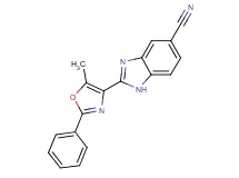 2-(5-methyl-2-phenyl-1,3-oxazol-4-yl)-1H-benzimidazole-5-carbonitrile