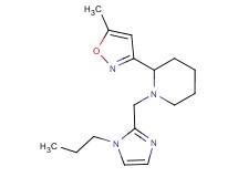 2-(5-methylisoxazol-3-yl)-1-[(1-propyl-1H-imidazol-2-yl)methyl]piperidine