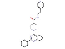 1-(2-phenyl-6,7-dihydro-5H-cyclopenta[d]pyrimidin-4-yl)-N-[2-(4-pyridinyl)ethyl]-4-piperidinecarboxamide