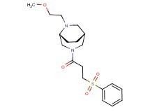 (1R*,5R*)-6-(2-methoxyethyl)-3-[3-(phenylsulfonyl)propanoyl]-3,6-diazabicyclo[3.2.2]nonane