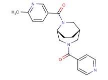 (1S*,5R*)-3-isonicotinoyl-6-[(6-methyl-3-pyridinyl)carbonyl]-3,6-diazabicyclo[3.2.2]nonane