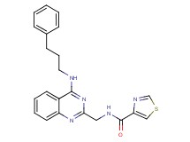 N-({4-[(3-phenylpropyl)amino]-2-quinazolinyl}methyl)-1,3-thiazole-4-carboxamide