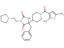 5-benzyl-5-[1-(2,5-dimethyl-3-furoyl)-4-piperidinyl]-3-[2-(1-pyrrolidinyl)ethyl]-2,4-imidazolidinedione