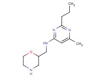6-methyl-N-(morpholin-2-ylmethyl)-2-propylpyrimidin-4-amine