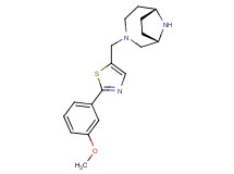(1S*,6R*)-3-{[2-(3-methoxyphenyl)-1,3-thiazol-5-yl]methyl}-3,9-diazabicyclo[4.2.1]nonane