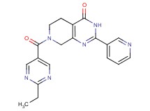 7-[(2-ethylpyrimidin-5-yl)carbonyl]-2-pyridin-3-yl-5,6,7,8-tetrahydropyrido[3,4-d]pyrimidin-4(3H)-one