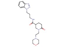 N-[3-(1H-1,2,3-benzotriazol-1-yl)propyl]-1-[2-(4-morpholinyl)ethyl]-6-oxo-3-piperidinecarboxamide