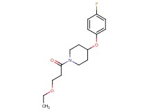 1-(3-ethoxypropanoyl)-4-(4-fluorophenoxy)piperidine