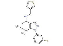 1-(3-fluorophenyl)-6,6-dimethyl-N-(3-thienylmethyl)-4,5,6,7-tetrahydro-1H-indazol-4-amine