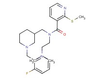 N-[2-(dimethylamino)ethyl]-N-{[1-(2-fluorobenzyl)-3-piperidinyl]methyl}-2-(methylthio)nicotinamide