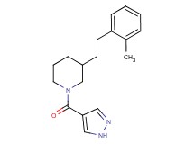3-[2-(2-methylphenyl)ethyl]-1-(1H-pyrazol-4-ylcarbonyl)piperidine