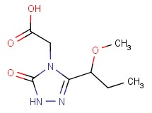 [3-(1-methoxypropyl)-5-oxo-1,5-dihydro-4H-1,2,4-triazol-4-yl]acetic acid