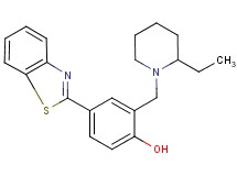 4-(1,3-benzothiazol-2-yl)-2-[(2-ethyl-1-piperidinyl)methyl]phenol