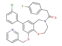 7-(3-chlorophenyl)-4-[(4-fluorophenyl)acetyl]-9-(3-pyridinylmethoxy)-2,3,4,5-tetrahydro-1,4-benzoxazepine