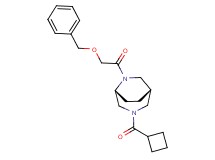 (1S*,5R*)-6-[(benzyloxy)acetyl]-3-(cyclobutylcarbonyl)-3,6-diazabicyclo[3.2.2]nonane