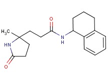 3-(2-methyl-5-oxo-2-pyrrolidinyl)-N-(1,2,3,4-tetrahydro-1-naphthalenyl)propanamide
