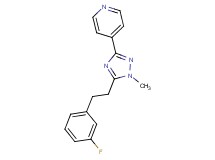 4-{5-[2-(3-fluorophenyl)ethyl]-1-methyl-1H-1,2,4-triazol-3-yl}pyridine