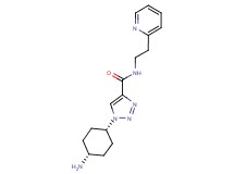 1-(cis-4-aminocyclohexyl)-N-(2-pyridin-2-ylethyl)-1H-1,2,3-triazole-4-carboxamide