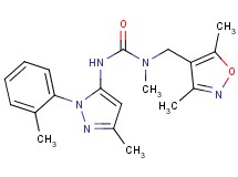 N-[(3,5-dimethylisoxazol-4-yl)methyl]-N-methyl-N'-[3-methyl-1-(2-methylphenyl)-1H-pyrazol-5-yl]urea