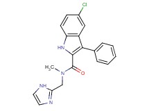 5-chloro-N-(1H-imidazol-2-ylmethyl)-N-methyl-3-phenyl-1H-indole-2-carboxamide