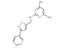 4,6-dimethyl-N-{[3-(3-pyridinyl)-5-isoxazolyl]methyl}-2-pyrimidinamine