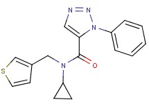 N-cyclopropyl-1-phenyl-N-(3-thienylmethyl)-1H-1,2,3-triazole-5-carboxamide