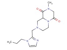 2-methyl-8-[(1-propyl-1H-imidazol-2-yl)methyl]tetrahydro-2H-pyrazino[1,2-a]pyrazine-1,4(3H,6H)-dione
